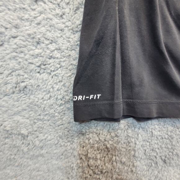 NIKE DRI FIT Drifit TEE Size Large‎ Black Just Do It - Picture 2 of 6